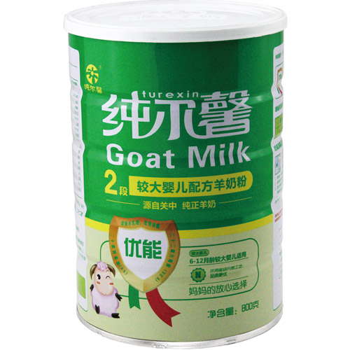 纯尔馨优能较大婴儿配方羊奶粉2段800g