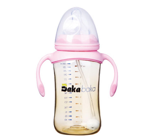 巴卡巴卡宽口径专业型PPSU哺乳瓶300ml