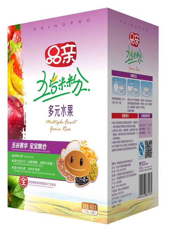  品亲五谷多元水果营养米粉