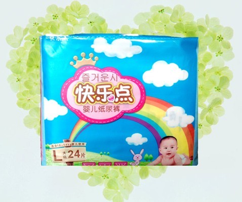 快乐点超薄纸尿裤大码24片