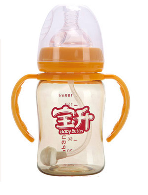 宝升婴儿奶瓶橙色180ml
