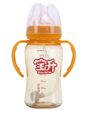宝升婴儿奶瓶橙色240ml