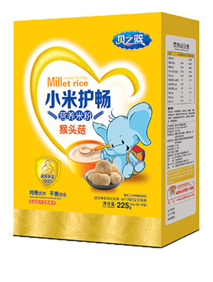 贝之篮猴头菇-小米护畅营养米粉盒装